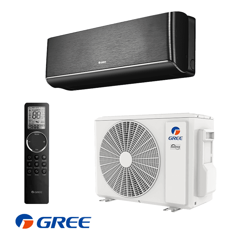Инверторный кондиционер Gree Airy GWH12AVCXD-K6DNA1A - черен
