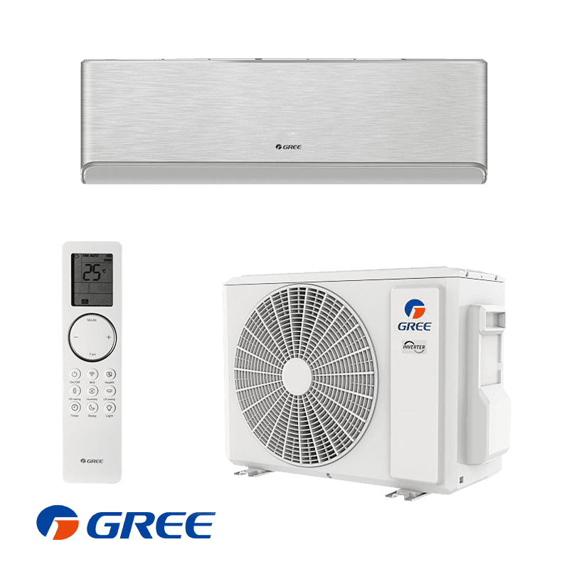 Инверторный кондиционер Gree Airy GWH12AVCXD-K6DNA1A - сребърен