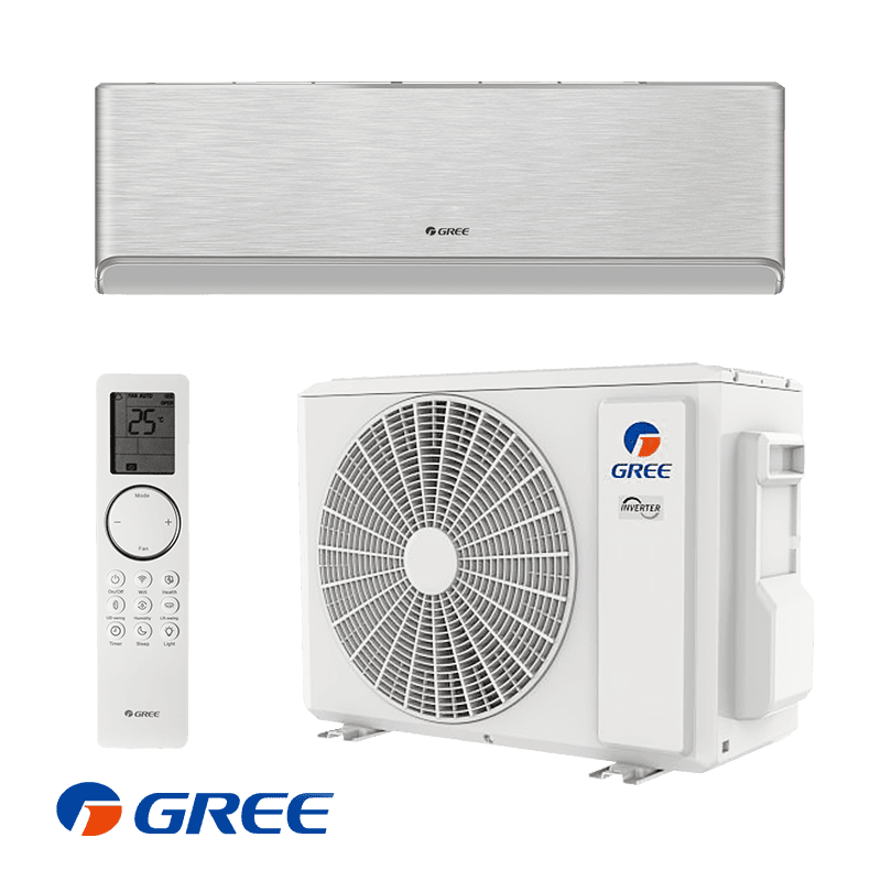 Инверторный кондиционер Gree Airy GWH18AVDXE-K6DNA1A - сребърен