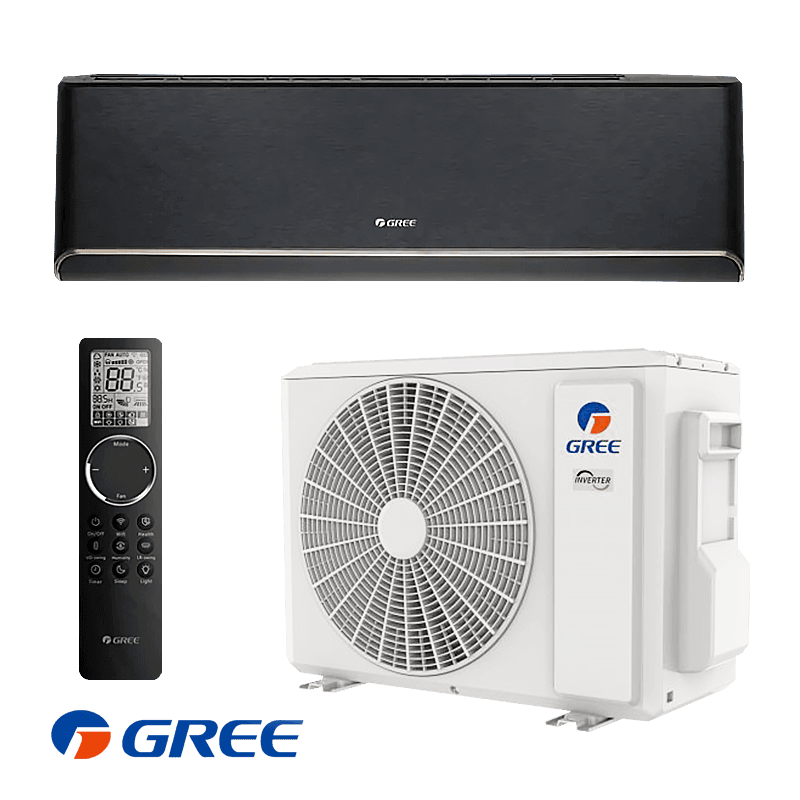 Инверторный кондиционер Gree Airy GWH24AVEXF-K6DNA1A - черен