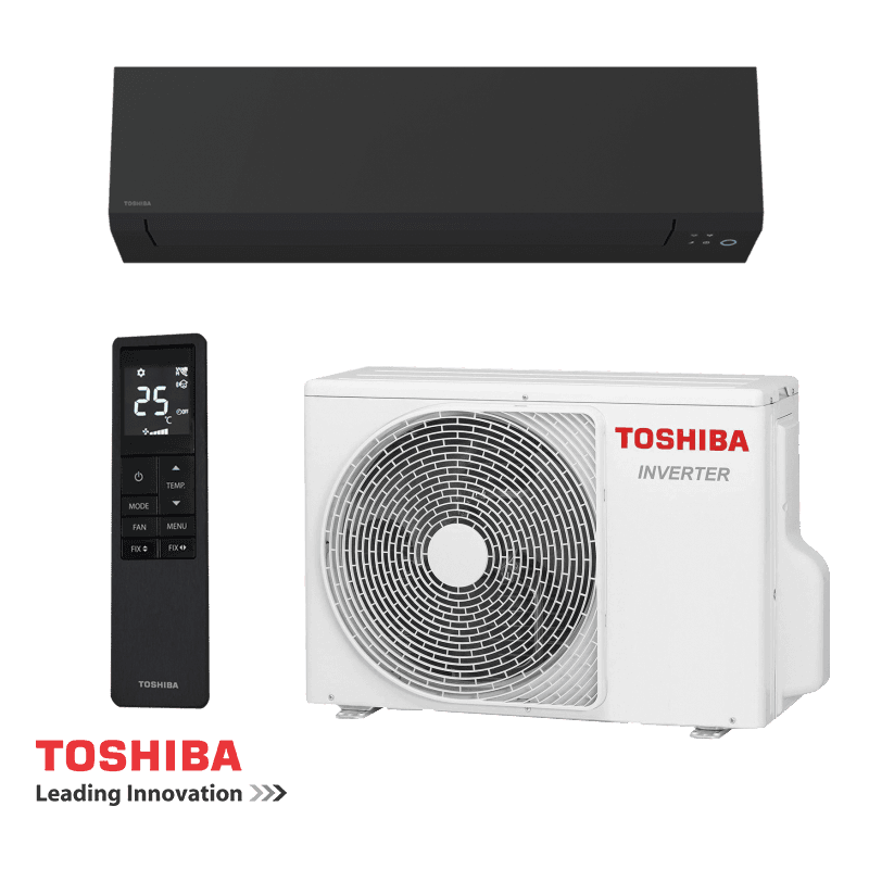 Инверторен климатик Toshiba Shorai Edge RAS-B10G3KVSGB-E + RAS-10J2AVSG-E1 - черен - 1