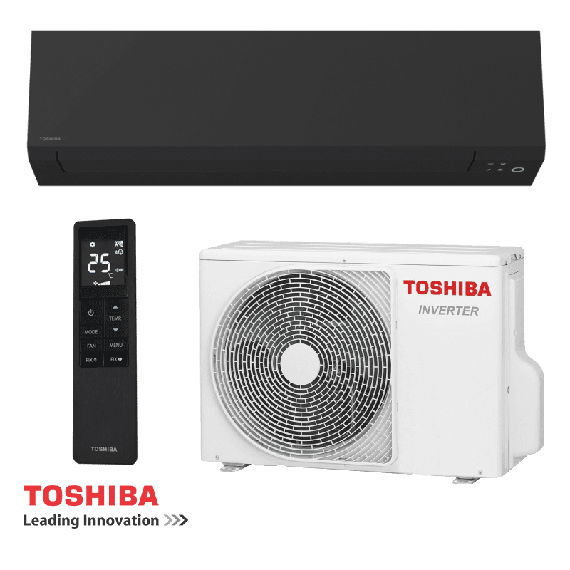 Инверторен климатик Toshiba Shorai Edge RAS-B18G3KVSGB-E + RAS-18J2AVSG-E1 - черен - 1