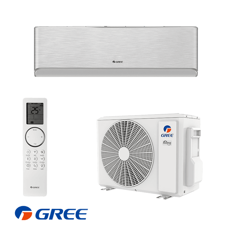 Инверторен климатик Gree Airy GWH09AVCXB-K6DNA1B - сребърен - 1