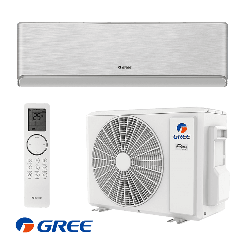 Инверторен климатик Gree Airy GWH24AVEXF-K6DNA1A - сребърен - 1